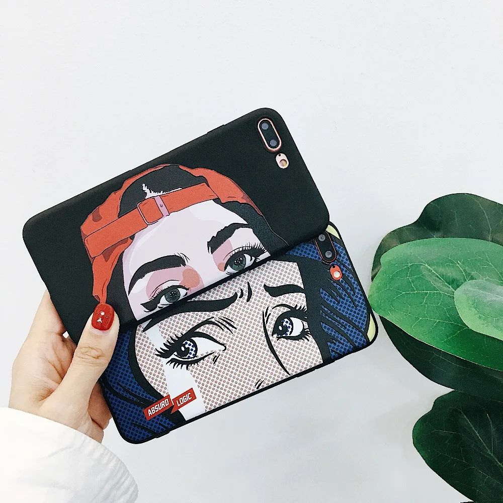 Cartoon Sailor Moon Beautiful girl selfie eyes Cute 3d relief Soft TPU Phone Case for iphone 8 7 6 6s X XS XR Max plus Cover |