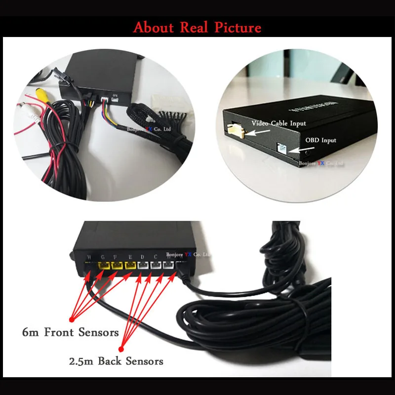Koorinwoo ультразвуковой экран парковочный радар для автомобиля 8 OBD система