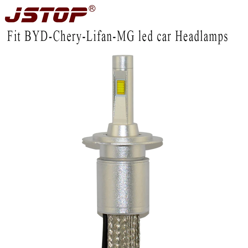 

JSTOP BYD Chery Lifan MG led headlbulbs H4 H7 H1 h11 high/low beam auto bulbs LED 12V 6000K External light Automobiles headlight