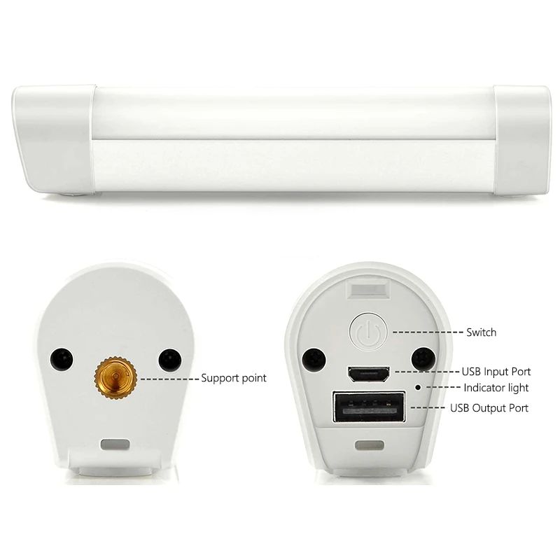 DONWEI USB Перезаряжаемый светодиодный фонарь портативный 4 режима диммер ночник