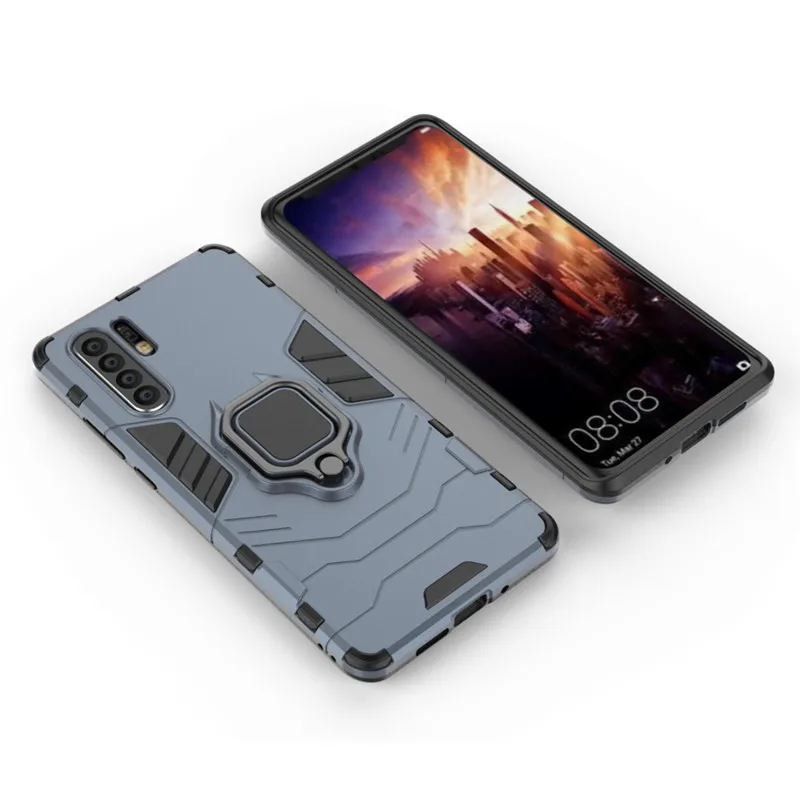1000 шт. чехол для телефона с кольцом на палец для huawei P30 Pro P20 Lite Y9 Y7 Y6 P Smart чехол s противоударный защитный чехол из ТПУ