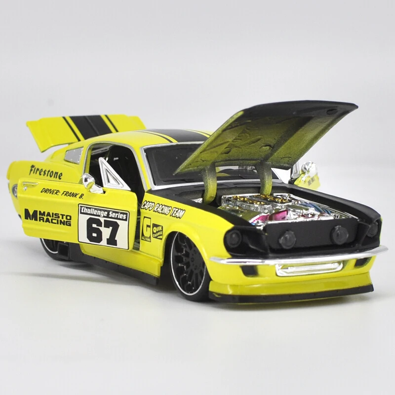 Maisto 1:24 Ford Mustang GT 1967 литая модель автомобиля игрушечные машинки модель винтажный автомобиль