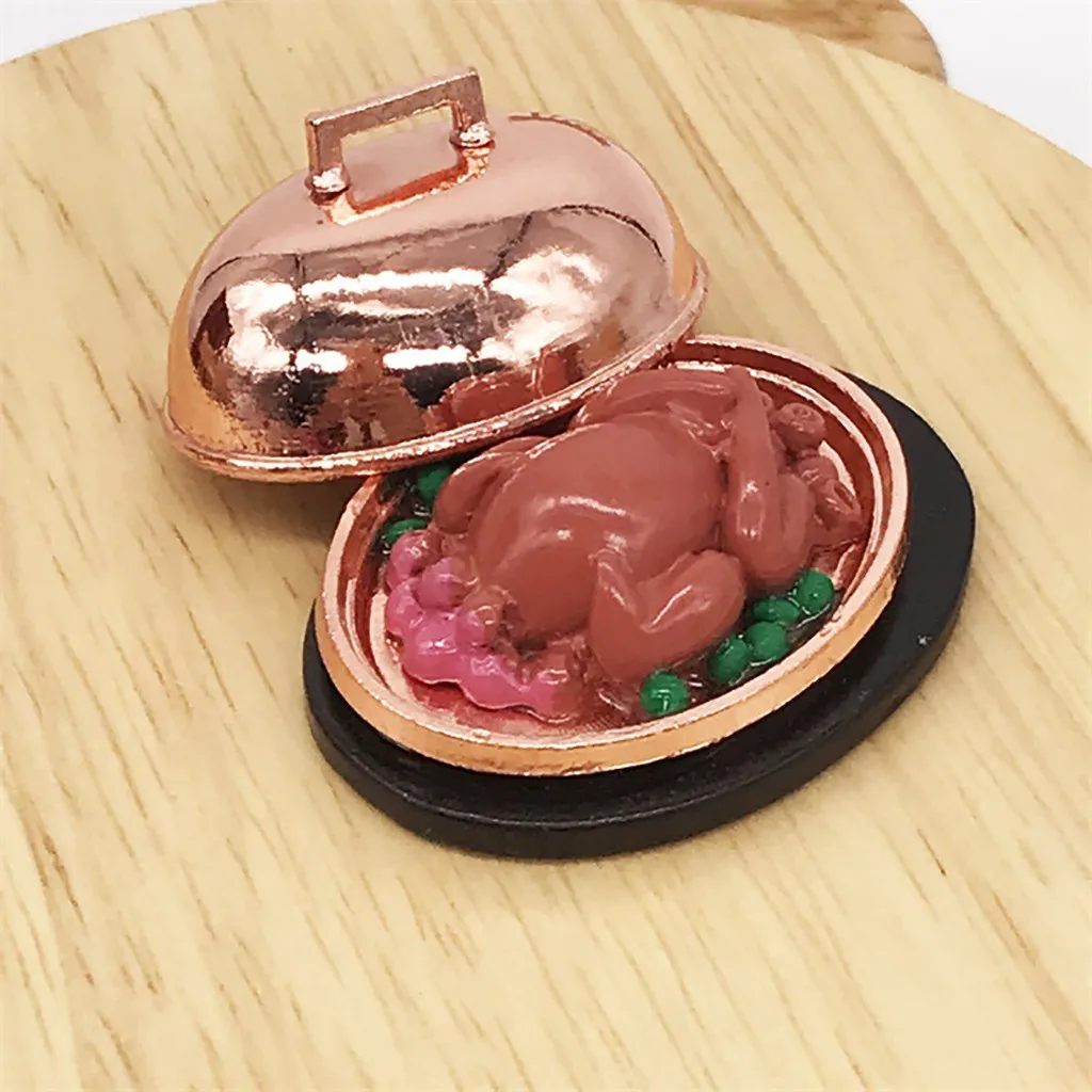 1:12 миниатюрный кукольный домик Рождество индейка с крышкой ролевая игра