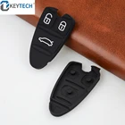 OkeyTech Мягкая силиконовая резина 3 кнопки Pad для Alfa Romeo 159 Brera 156 паук сменный черный корпус смарт-карты автомобильные накладки для ключей