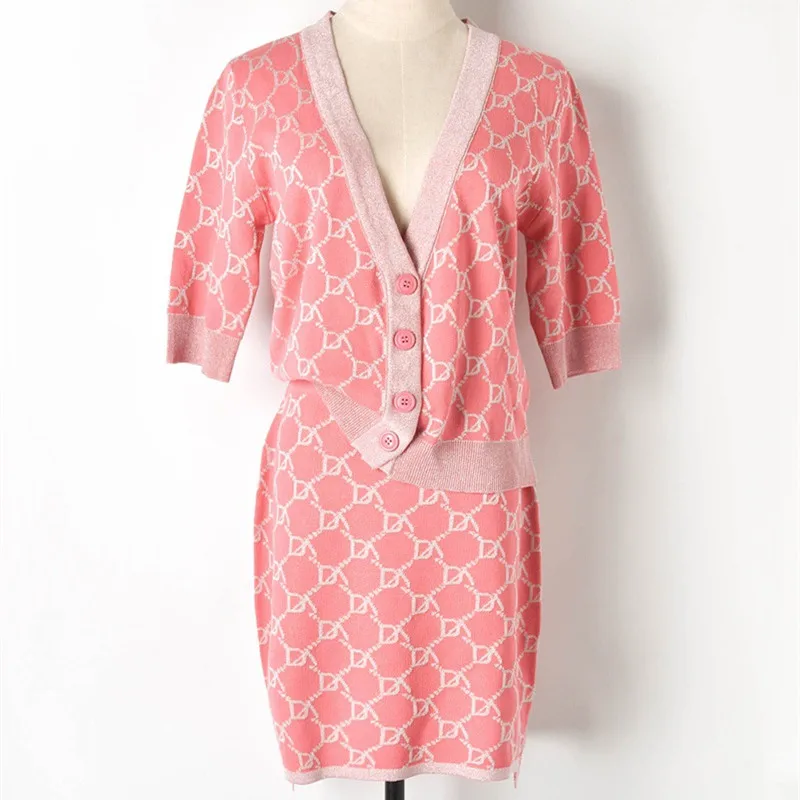 Женский дизайнерский комплект из 2 предметов трикотажный топ с v образным вырезом