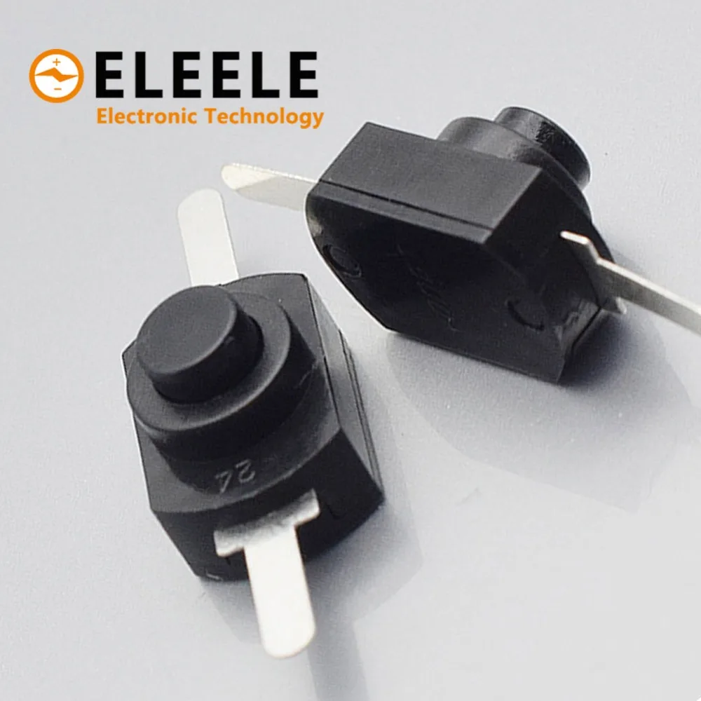 10PCS 12*8MM DC 30V 1A Black On Off Mini Push Button Switch for Electric Torch 1208YD PN36 | Обустройство дома