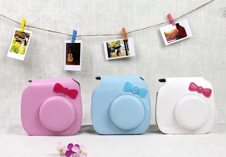 Fujifilm Instax Mini 8 аксессуары чехол для камеры с милым рисунком котенка Чехол