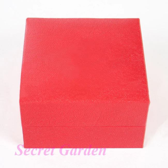

Wholesale 10 High Quality Red Plastic Watch Display Box Case Jewellery Box I-02