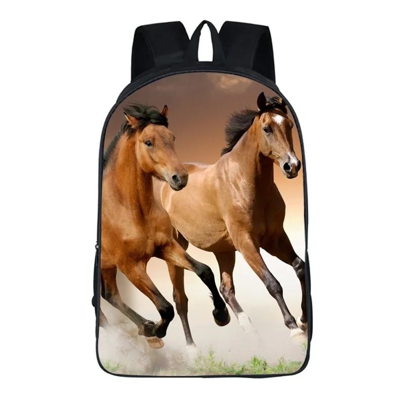 Красивое Животное Лошадь рюкзак подарок сюрприз ноутбук Mochila красивая детская