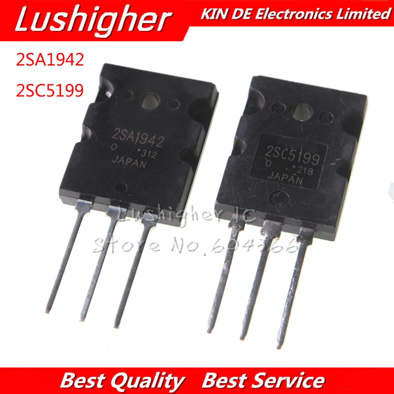 

5pairs 5PCS 2SA1942 + 5Pcs 2SC5199 A1942 C5199 TO-3PL