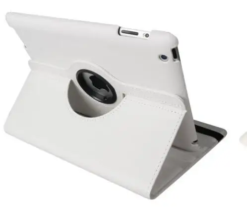Для iPad 2 iPad 3 iPad 4 чехол 360 Вращающийся Кожаный чехол-подставка для iPad 2/3/4 из искусственной кожи защитный чехол для экрана+ стилус - Цвет: for ipad234 white