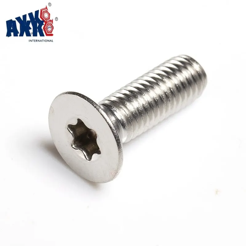 AXK 50 шт. M2 M2.5 M3 M4 нержавеющая сталь 304 Torx Потайной винт защитный шесть лопастей