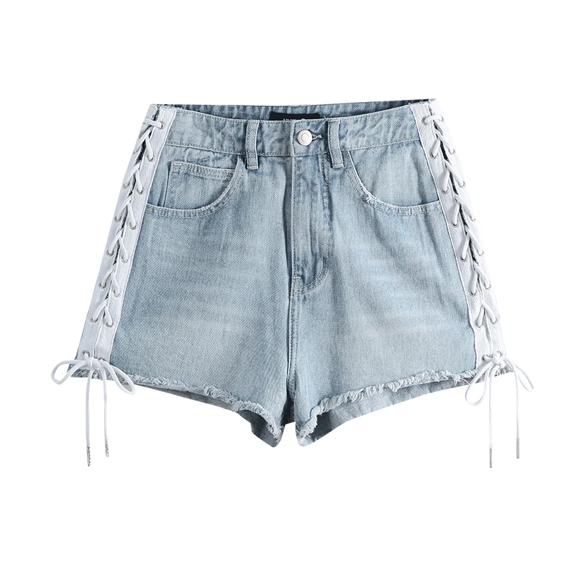 Toyouth Women Shorts Vintage Summer Denim Hole Slim Ripped Jeans Short Pants | Женская одежда
