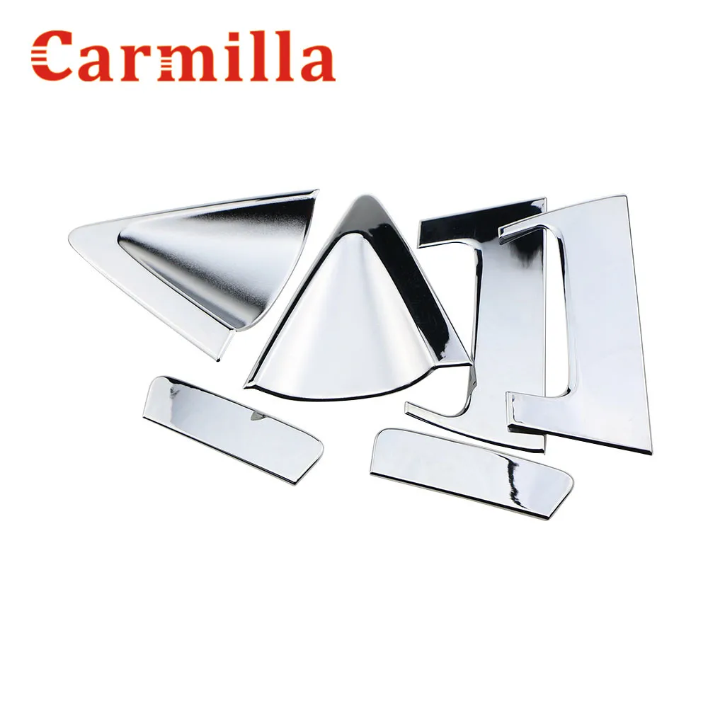 Carmilla 6 шт./компл. наклейка на дверную ручку кузова автомобиля хромированная