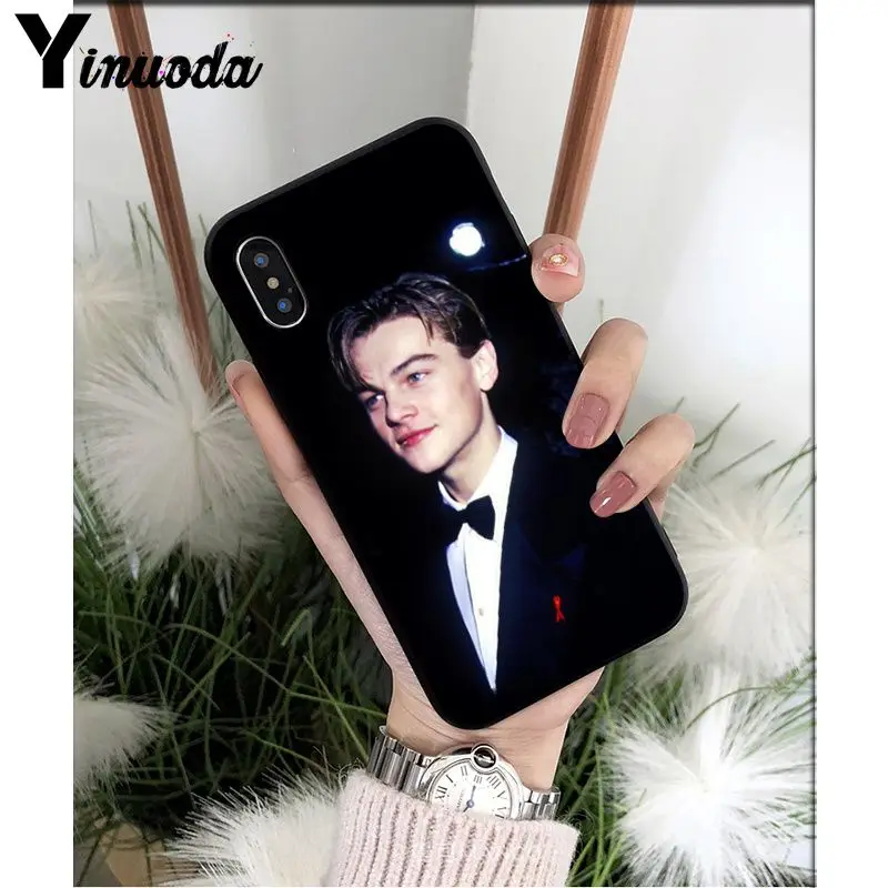A10 Yinuoda Leonardo Dicaprio young мягкий силиконовый черный чехол для телефона для iPhone 5 5Sx 6 7 7plus 8 8Plus X XS MAX XR - Цвет: A10