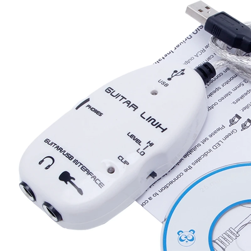 USB-кабель для электрогитары кабель подключения аудио MAC/PC MP3 запись XP продажа |