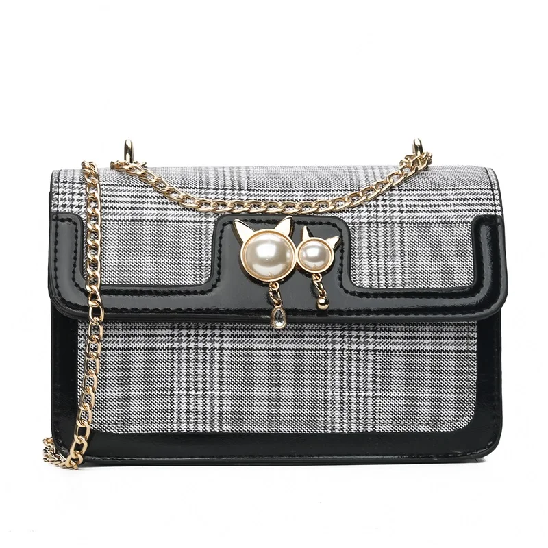 Women Leather Crossbody Bag Small Chain Purse Shoulder | Багаж и сумки