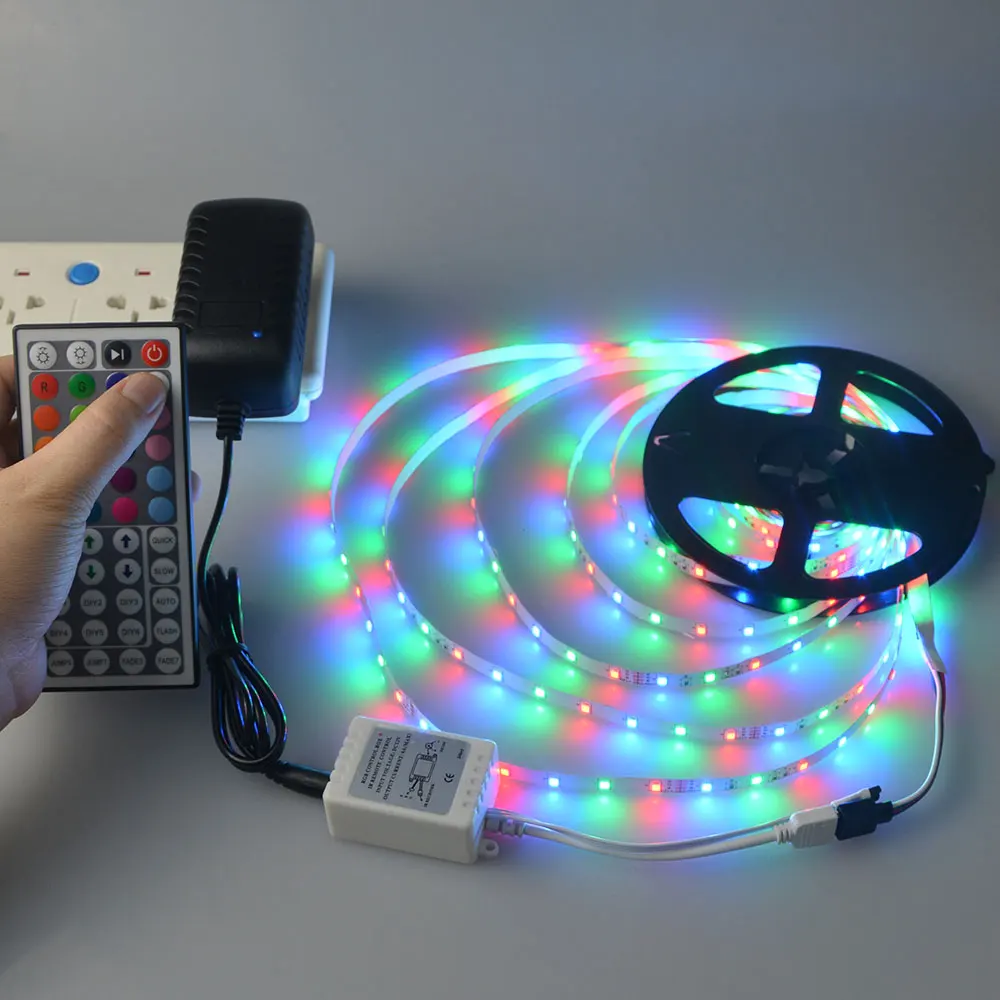 Светодиодная лента 5 м 300 светодиодов 12 В 2835 RGB пульт дистанционного управления на