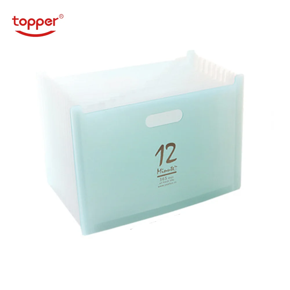 TOPPER 12 карманов расширяющаяся папка для файлов А4 Органайзер Портативный бизнес