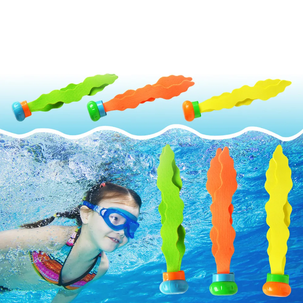 

TELOTUNY 3Pcs/set Summer Beach Sand Play Water Diving Seaweed Toys Kids Seaside Play Toy Children Tools Z0524