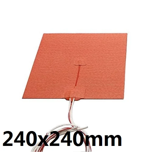 Импортный материал США! 240X240mm 600W @ 240 V w/NTC 100K Термистор 3M PSA силиконовый нагреватель