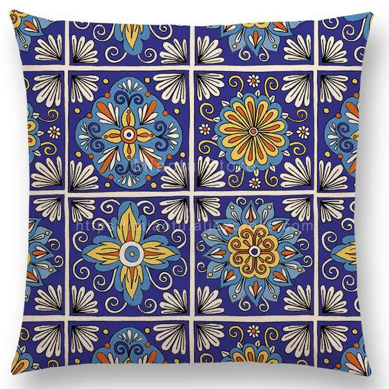 Новые поступления, Boho, красочные, радужные, Алмазные цветы, цветы, Пейсли, цветочный узор, мандалы, принты, наволочка, подушка - Цвет: a012316