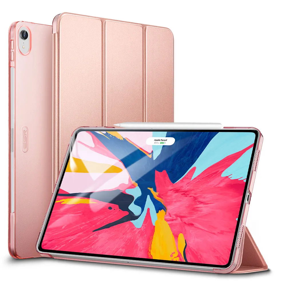 ESR Чехол для iPad Pro 11 чехол из искусственной кожи прозрачный PC задняя ультра тонкий легкий вес Trifold Smart Cover для iPad Pro 11