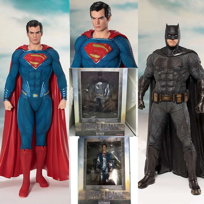 Супермен Бэтмен Figura scala 1/8 фигура dipinta Лига Справедливости ПВХ фигурки героев