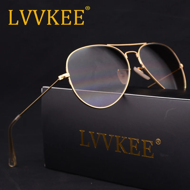 Бренд LVVKEE стеклянные линзы для пилотов солнцезащитные очки мужчин и женщин 58 мм
