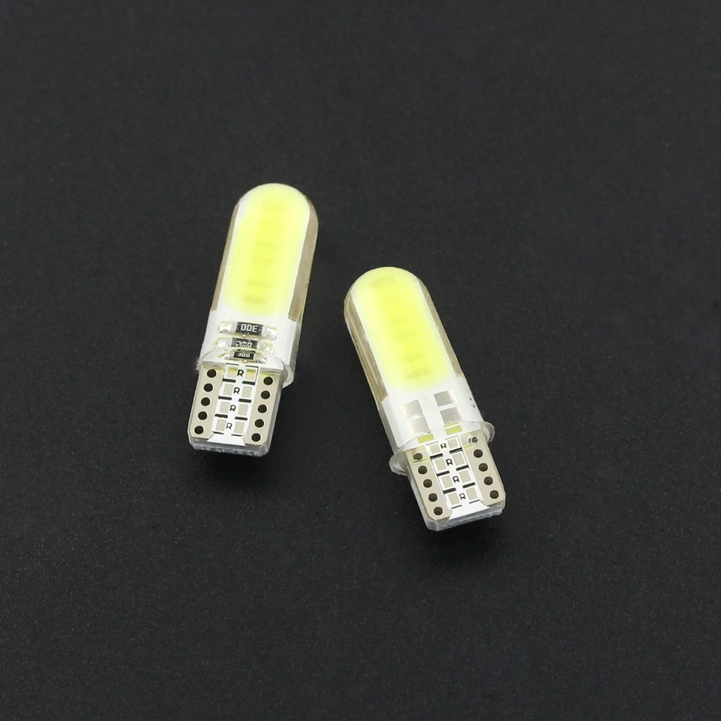 Комплект из 2 предметов Белый супер яркий T10 W5W авто силиконовый светодиодный
