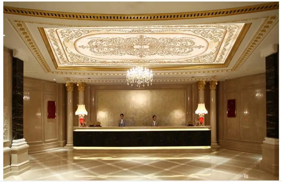 

Custom 3d wallpaper 3d ceiling wallpaper murals living room ceiling European marbled zenith ceiling murals 3d home decker