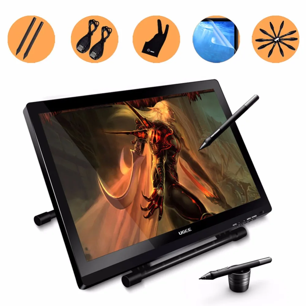 Ugee UG2150 21.5 Inch Graphic Drawing Monitor Stylus Pen Display Tablet with Screen IPS Panel for Macbook iMac Windows |