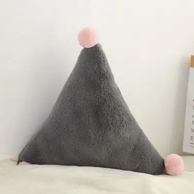 triangle black Детская подушка с изображением звезды, Луны, короны для новорожденных, декор для детской комнаты, постельное белье, украшение кроватки, Infantil, подушка-кукла, подушка в скандинавском стиле - Цвет: triangle black
