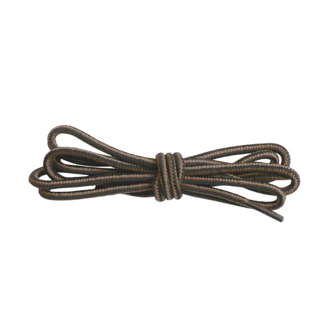 light brown 1 пара полосатых двухцветных ботинок на шнурках уличные спортивные шнурки хлопковые круглые шнурки 16 цветов Длина 70 см женская обувь - Цвет: light brown