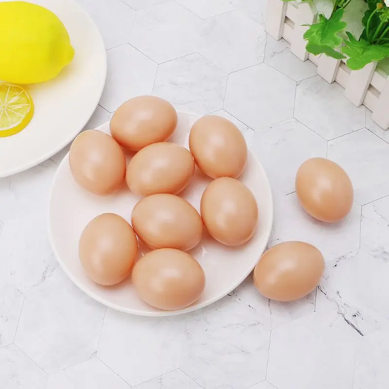 10 шт Пластиковые Имитационные яйца граффити окрашенные упражнения DIY креативные пасхальные яйца Дети Ранние развивающие игрушки