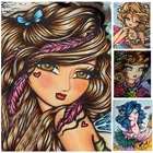 Набор для алмазной вышивки с изображением мультяшных девушек, 5D сделай сам, мозаика, алмазная живопись, рукоделие, наборы для вышивки крестиком, украшение комнаты