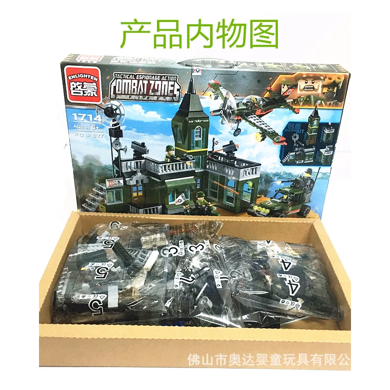 Enlighten модели Здание игрушка Совместимость с LEGO Лего Legos Конструктор E1714 627 блок