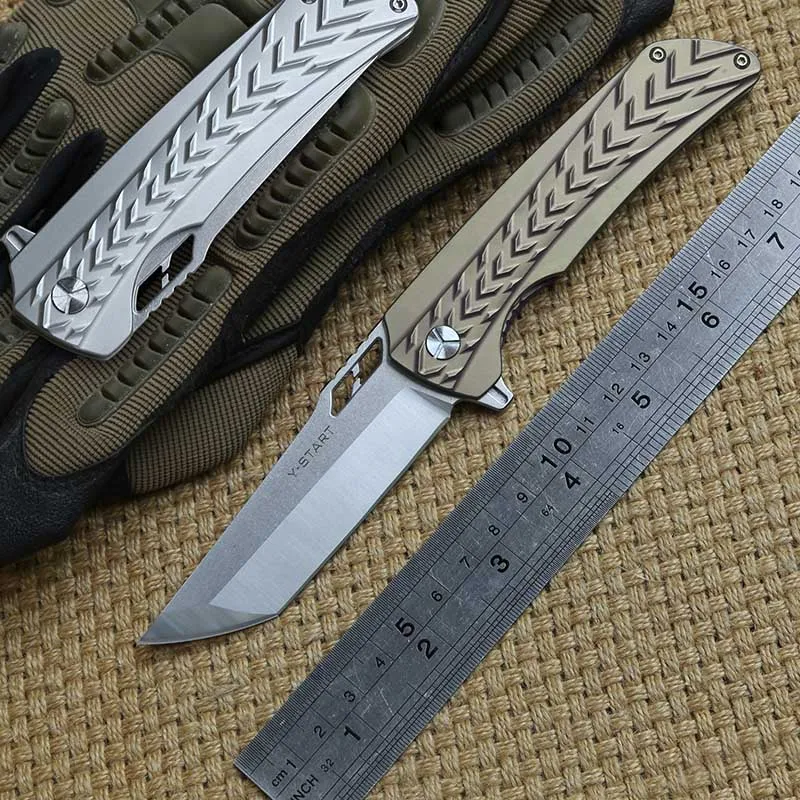 Тактический шариковый подшипник LK5019 S35VN складной нож с титановым лезвием для
