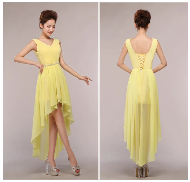 Robe princesse/шифоновое асимметричное платье с v-образным вырезом для девочек