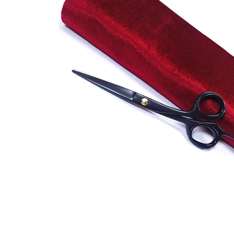 6 дюймовые ножницы черного цвета Парикмахерские для бороды острое лезвие