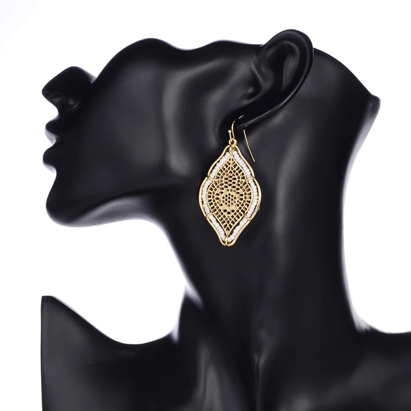 Серьги в винтажном этническом стиле полые модные ювелирные изделия Дубай