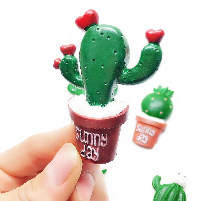 5 шт. кукольный домик ролевая игрушка миниатюрная имитация кактуса сделай сам наклейка на холодильник чехол