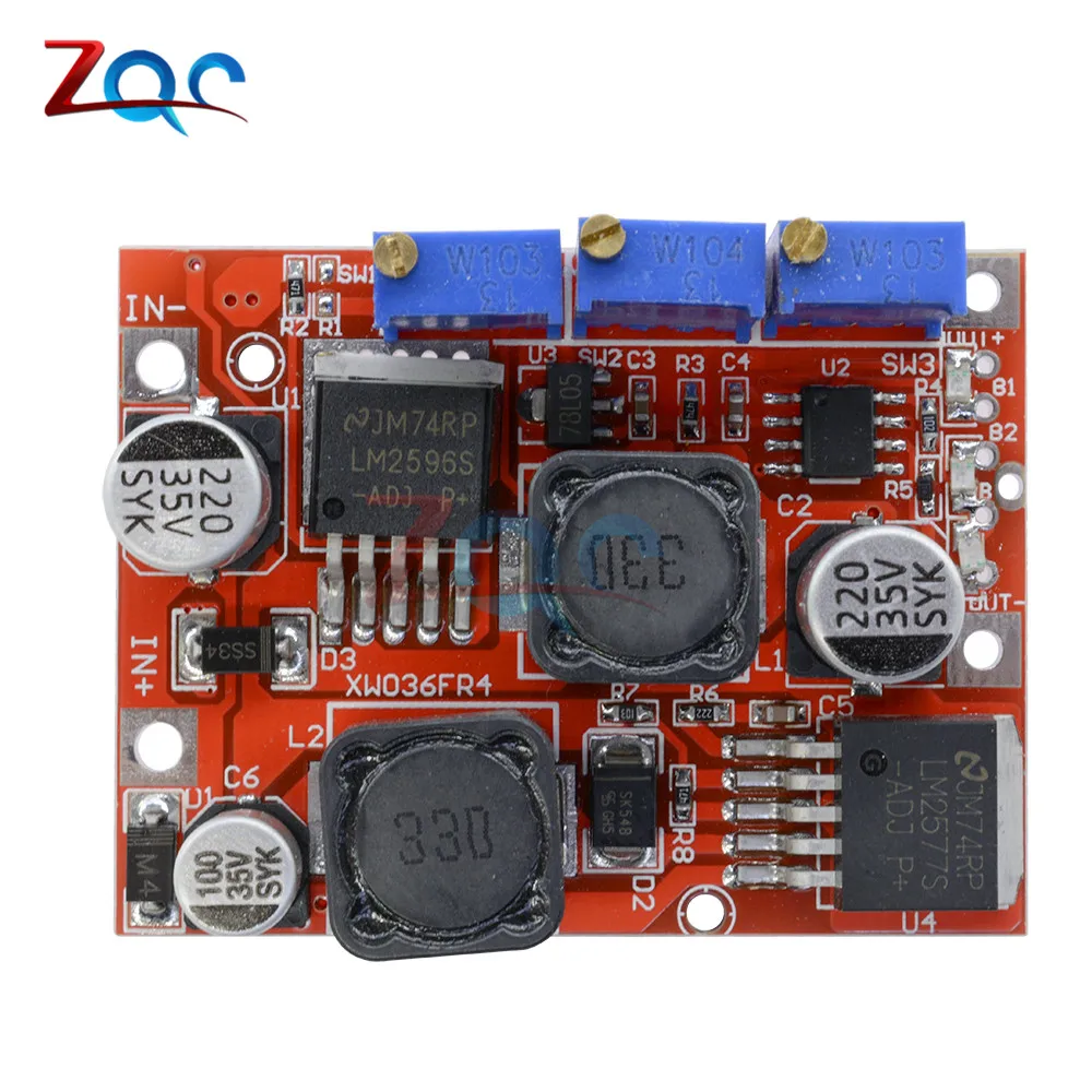 LM2596S DC LM2577S повышающий понижающий модуль преобразователя Напряжения регулятор