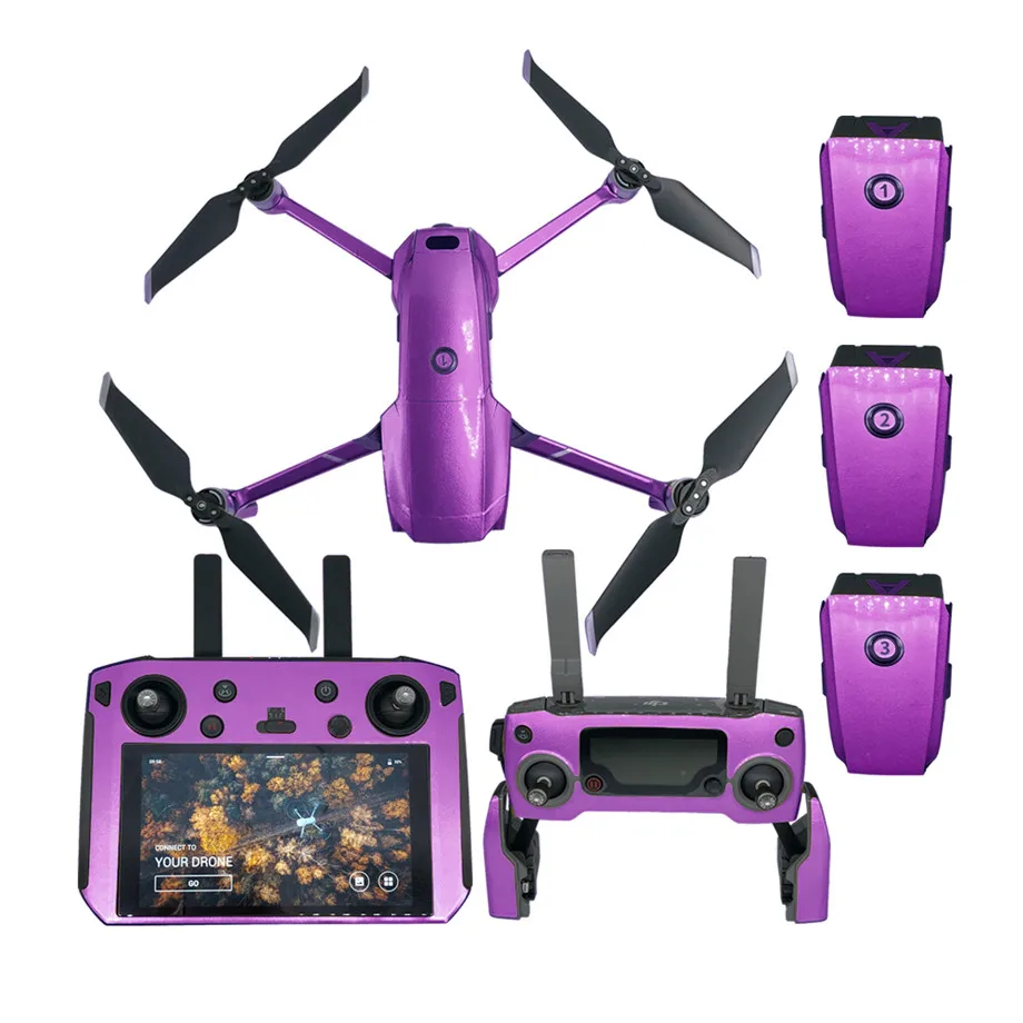 Наклейка Водонепроницаемая наклейка для DJI Smart контроллер Роскошные наклейки Кожа для DJI MAVIC 2 Pro& Zoom Дрон аксессуар 4 батареи