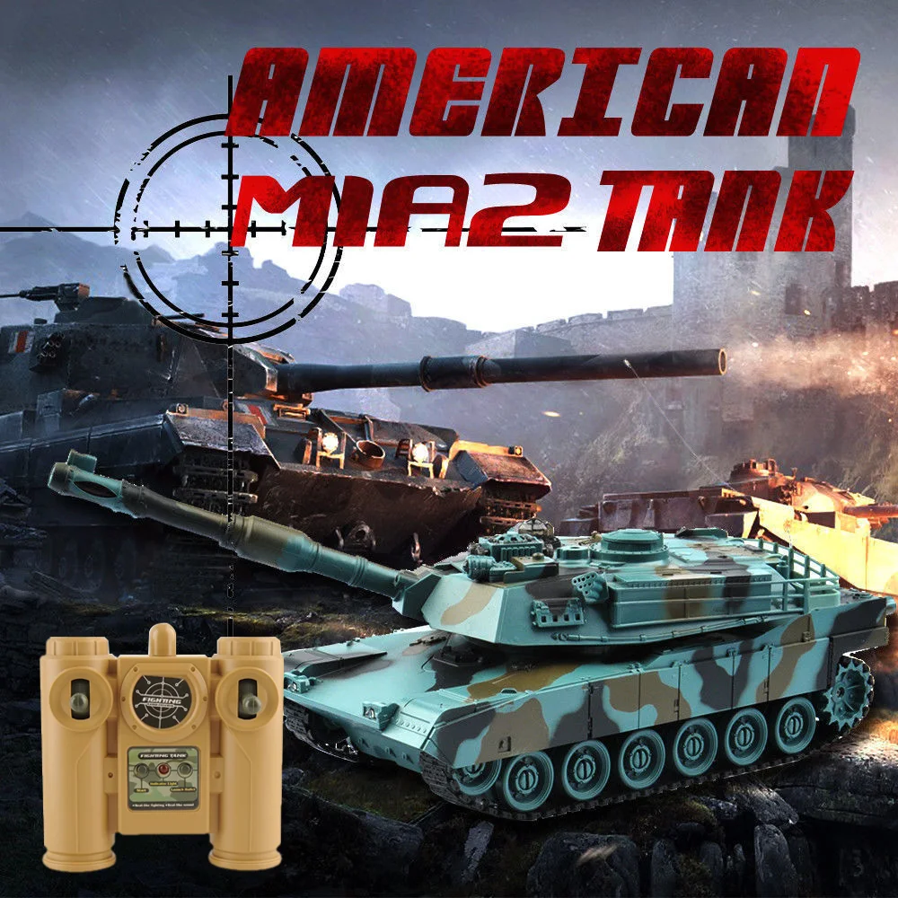 GizmoVine RC боевой танк пушки и Emmagee M2A Тигр пульт дистанционного управления Танк 9CH
