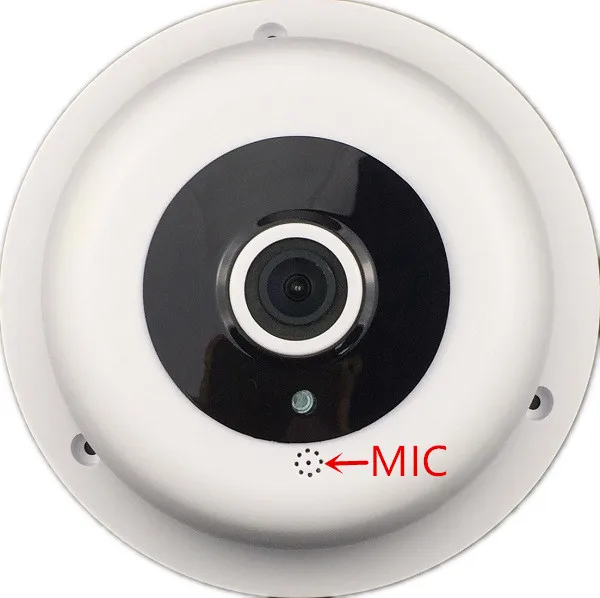 Панорамный интегрированный микрофон 5MP 4MP 3MP 2MP IP потолочная купольная камера
