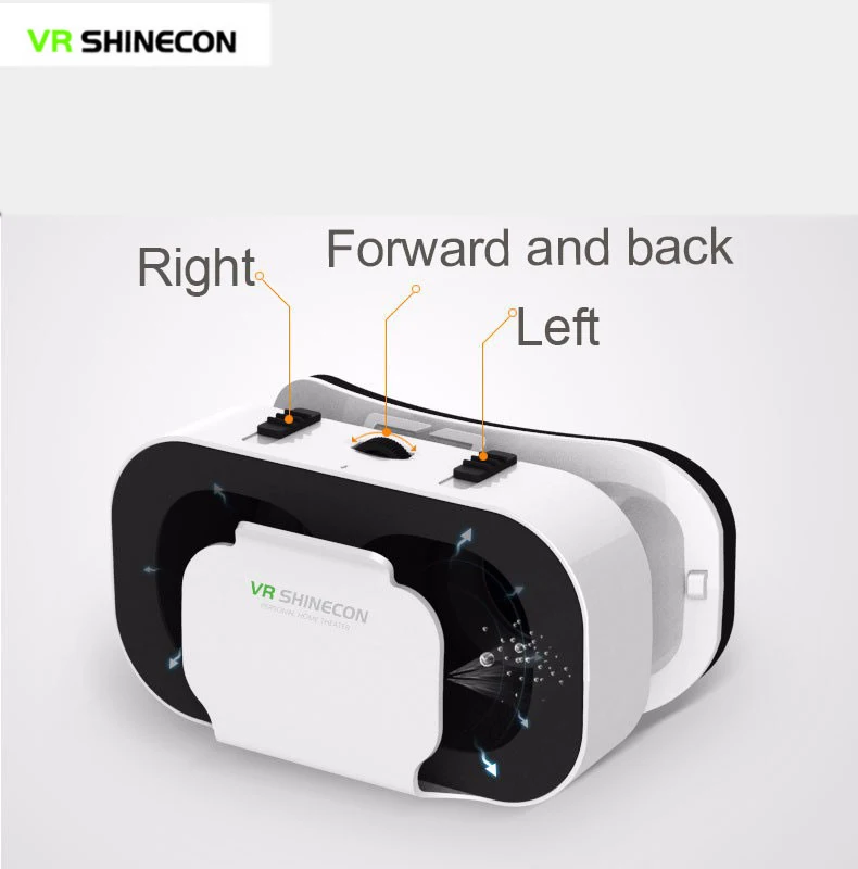 2017 Hot Shinecon VR Virtual Reality 3D SC-G05A Glasses Helmet Google Cardboard for iPhone Samsung 4.7&quot 6 inch Smartphones |