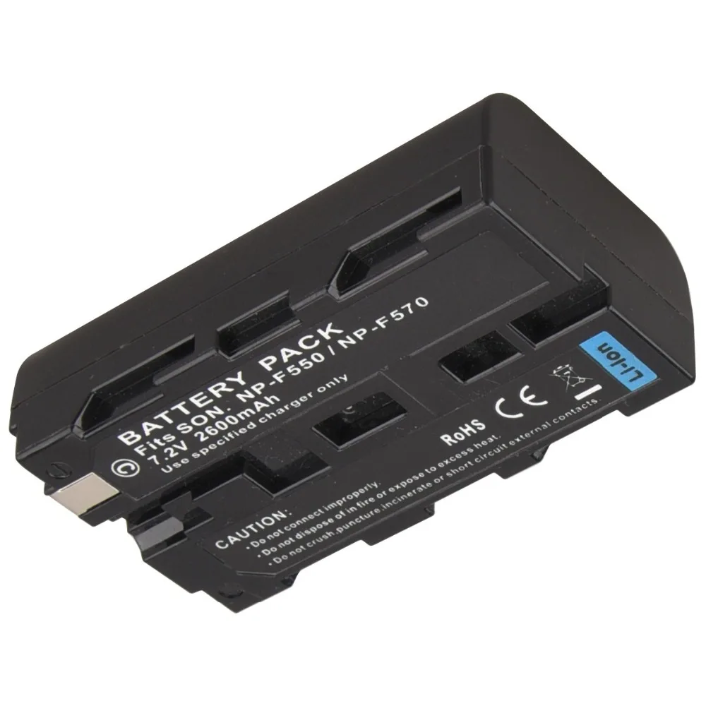 2600 мАч NP F550 F570 аккумуляторная батарея для цифровой камеры Sony NP-F550 NP-F570 Аккумулятор