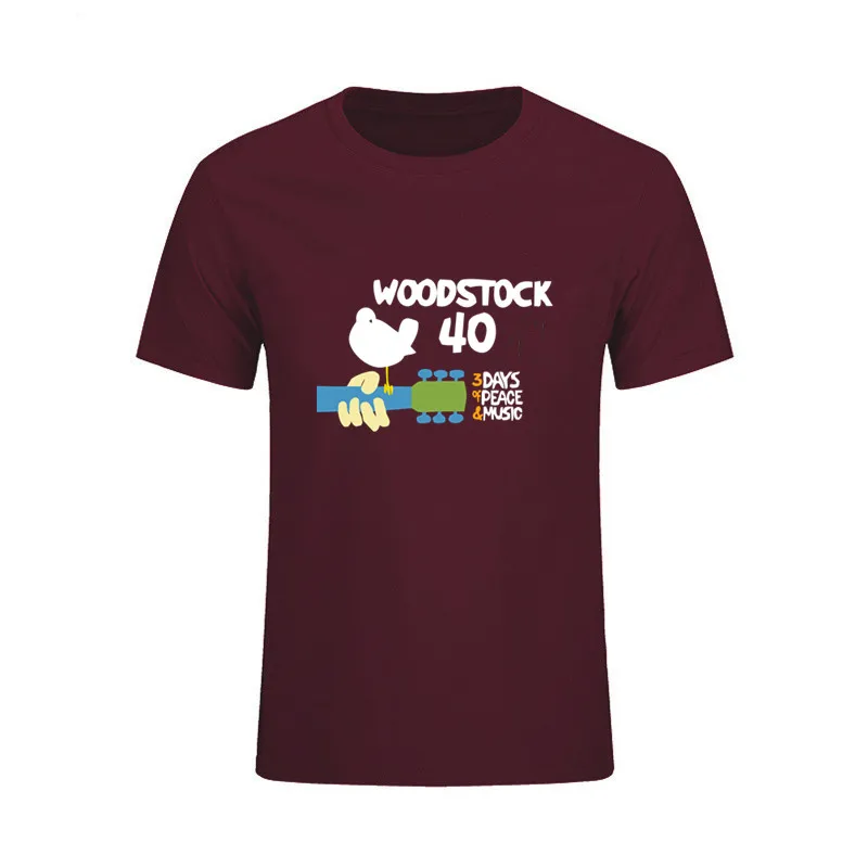Забавные футболки нового дизайна Мужская футболка с логотипом Woodstock 1969 мужские