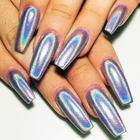 Голографические лазерные блестки для ногтей 1 гкор. Holo Радужный Единорог порошок для дизайна ногтей наконечник хромированной пыли для маникюра украшения для ногтей